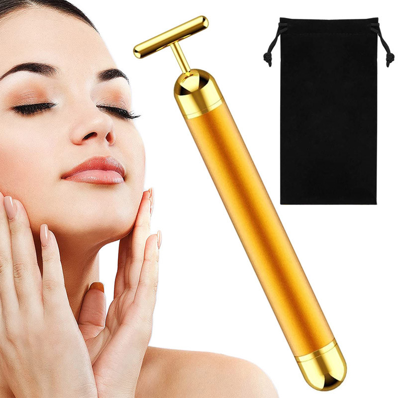 Masážny prístroj na tvár vibračný  ENERGY BEAUTY BAR GOLD