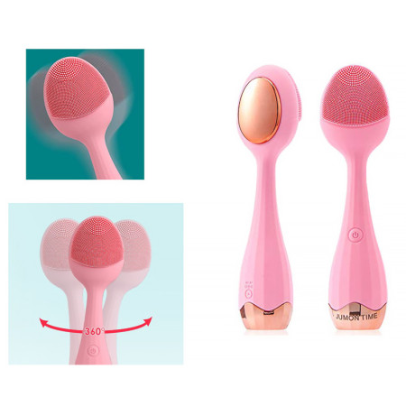 Sonická kefka na čistenie a masírovanie tváre FACIAL CLEANSING MASSAGER AE-619 PINK