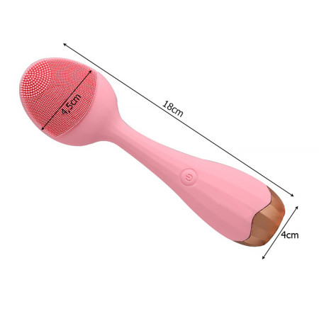 Sonická kefka na čistenie a masírovanie tváre FACIAL CLEANSING MASSAGER AE-619 PINK