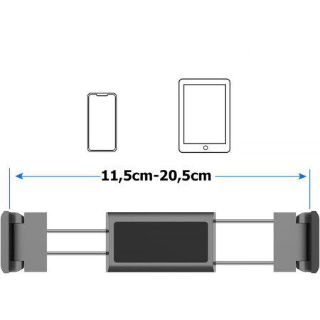 Držiak mobilu a tabletu na opierku hlavy CAR HEADREST MOUNT PB-48