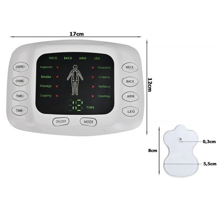 Svalový elektrostimulátor nervových svalov EMS DIGITAL THERAPY MASSAGER XTK-7005