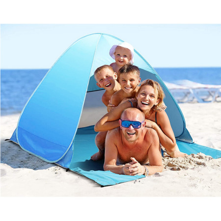 Stan plážový modrý POP-UP BEACH TENT SP-417 160x140x115cm