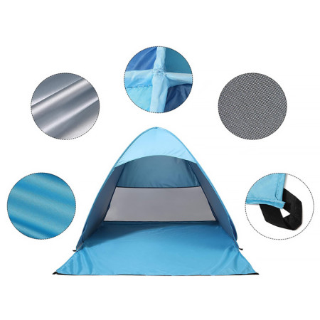 Stan plážový modrý POP-UP BEACH TENT SP-417 160x140x115cm