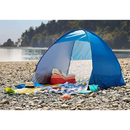 Stan plážový modrý POP-UP BEACH TENT SP-417 160x140x115cm