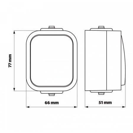 Vypínač č.6 VDT IP54 TIMEX WNT-5B2 biely