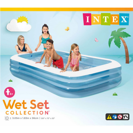 Bazén INTEX 58484 305x183x56cm bielo-zelený