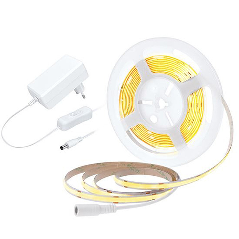 Pás LED sada 5m COB 8W/m WW IP20 SOLIGHT WM59-WW