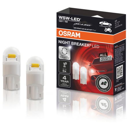 Žiarovka OSRAM AUTO NIGHT BREAKER LED W5W SK homologizácia