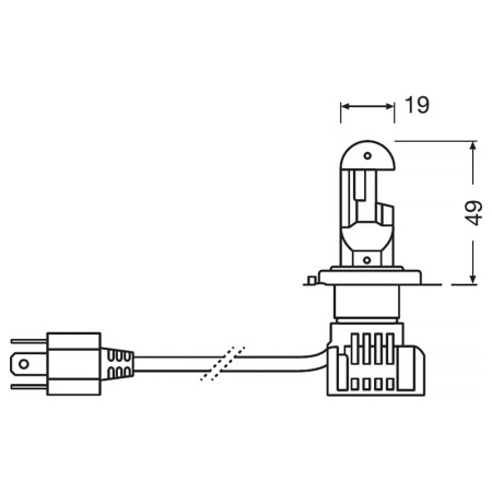 Žiarovka OSRAM AUTO NIGHT BREAKER LED H4 motocykel 64193 DWNB-1HFB