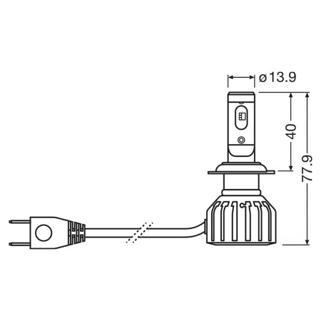 Žiarovka OSRAM AUTO NIGHT BREAKER LED H7 motocykel 2-generácia 12V 16W 64210DWNBG2-1HFB