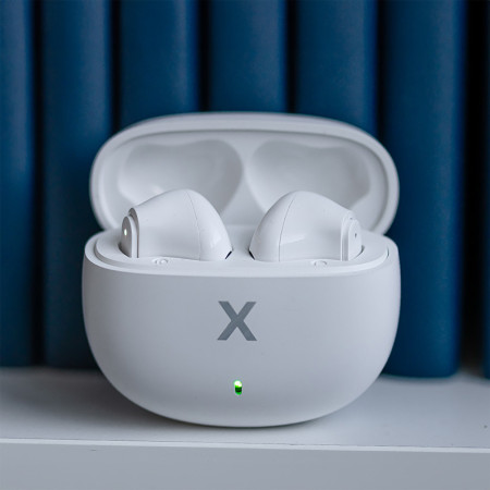 Slúchadlá BLUETOOTH do uši MAXLIFE MXBE-03 WHITE TWS