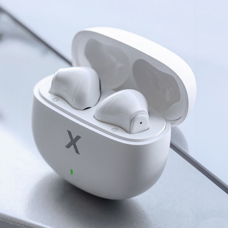 Slúchadlá BLUETOOTH do uši MAXLIFE MXBE-03 WHITE TWS