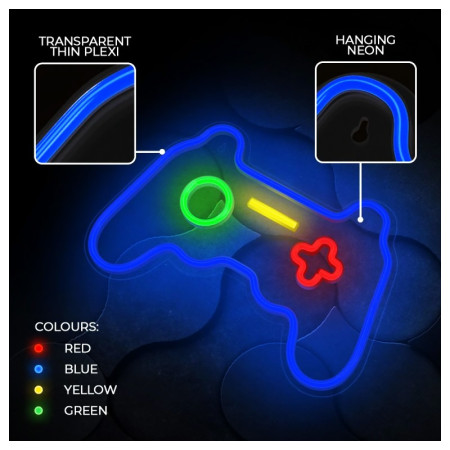 FOREVER LIGHT NEON LED dekorácia GAMEPAD FPNE03X (RTV100446)