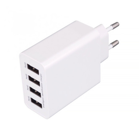 Adaptér 4xUSB 230V/5V 4x3,1A SA50USB