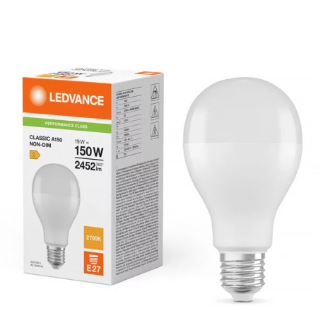 Žiarovka LEDVANCE LED CLA150 E27 19W/827 2452lm PMC