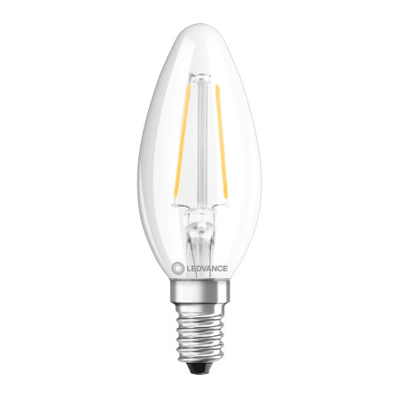 Žiarovka LEDVANCE LED CLB25 E14 2,5W/827 sviečka FILAMENT PMC