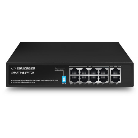 POE Switch ESPERANZA ENS108 Matrix 8POE+2 UPLINK PORT 10/100/1000Mb