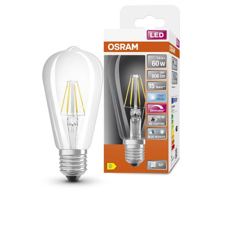 Žiarovka OSRAM LED E27 5,8W/940 GLOBE FILAMENT EDISON DIM