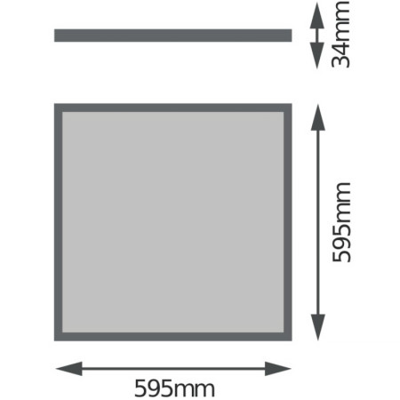 Svietidlo LED PANEL LEDVANCE 32W/6500K EUE 60x60 4in1 na povrch/zapustený/závesný