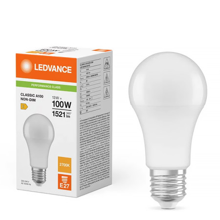 Žiarovka LEDVANCE LED CLA100 E27 13W/827 PMC