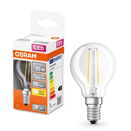 Žiarovka OSRAM LED SCLP25 E14 2,5w/827 ilumka FILAMENT