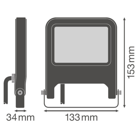 Reflektor LED 20W 4000K BK LEDVANCE FL VALUE