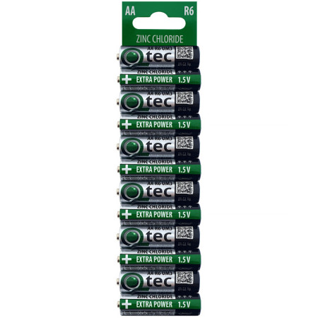 Batéria QTEC R06 AA zinko-chlorid 12blister