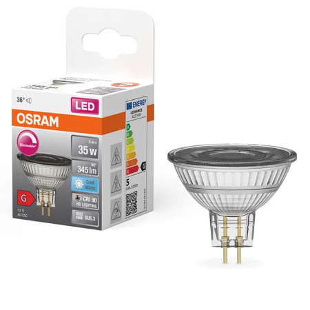 Žiarovka OSRAM LED SMR16D3536 MR16 5W/940 36° DIM