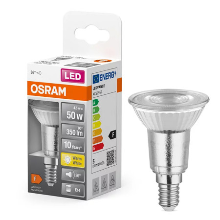 Žiarovka OSRAM LED SPAR165036 R50 E14 4.5W/827 36°