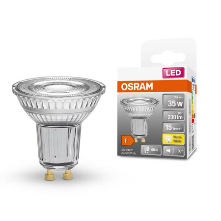 Žiarovka OSRAM LED SPAR163536 GU10 2,6W/827 36°