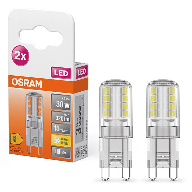 Žiarovka OSRAM LED G9 4W/827 LEDBASEPIN30 2ks/blister