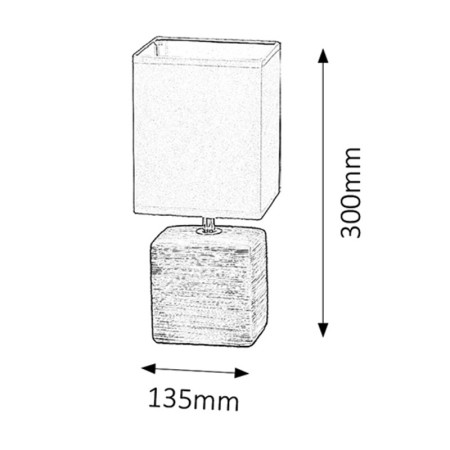 Lampa stolová RABALUX 4930 Orlando kakao