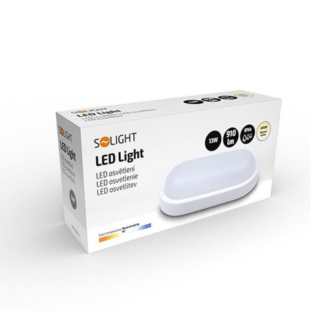 Svietidlo LED IP54 13W 4000K oválne SOLIGHT WO744