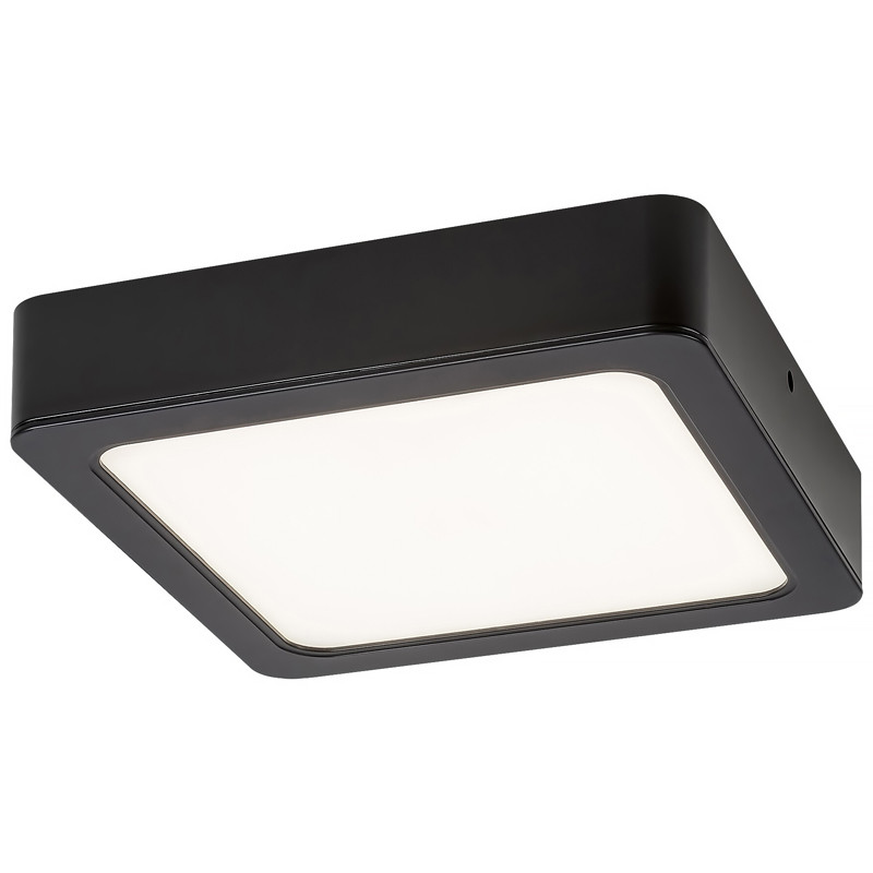 Stropnica LED 220mm 24w 4000K IP20 čierna 2450lm RABALUX 71203 SHAUN2 štvorcové