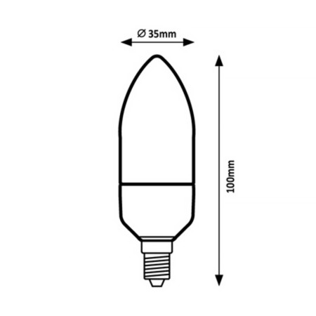 Žiarovka RABALUX 79057 LED E14 5W 4000K sviečka (WZ410)