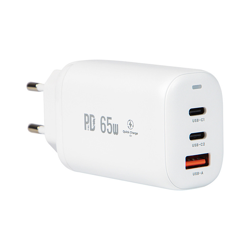 Adaptér 3xUSB 230V/5V-20V 2xUSBC+USBA BLOW 76-013 65W