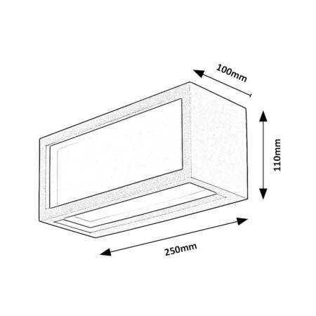Svietidlo RABALUX 77099 nástenné vonkajšie LUBLIN