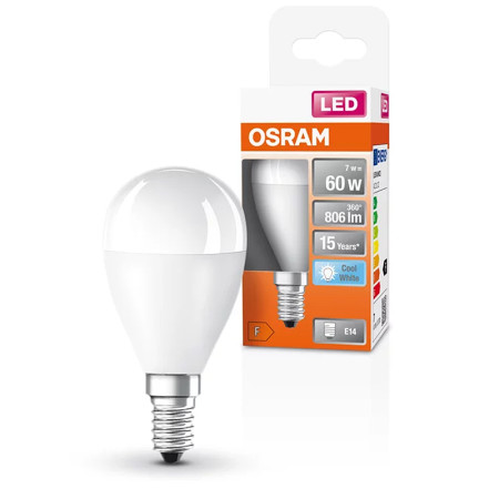 Žiarovka OSRAM LED SCLP60 E14 6,5W/840 ilumka