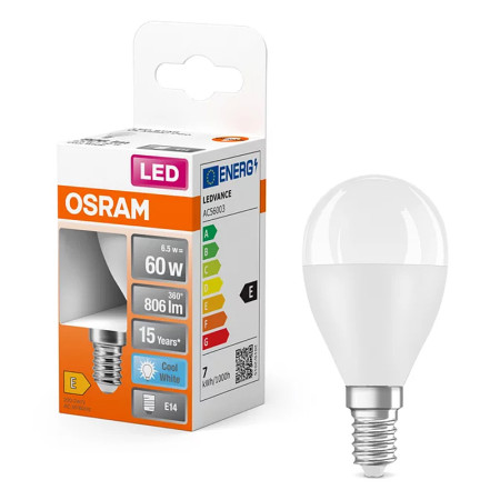 Žiarovka OSRAM LED SCLP60 E14 6,5W/840 ilumka