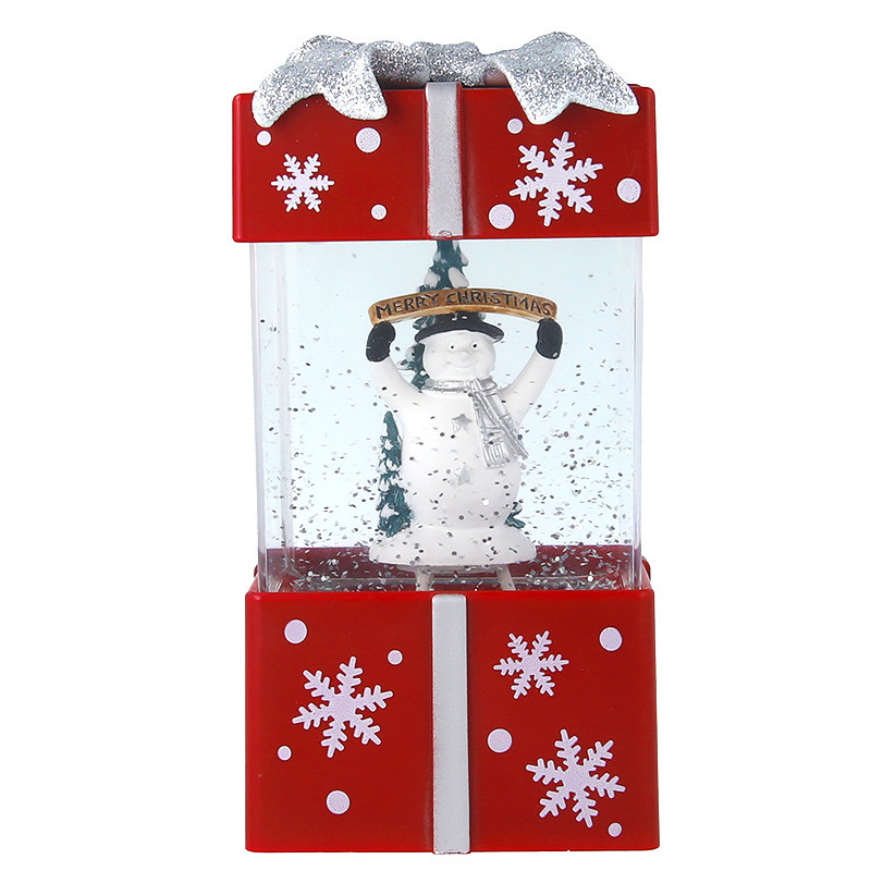 Vianočná dekorácia CHRISTMAS SNOW LANTERN GIFT FLX-3 Darček