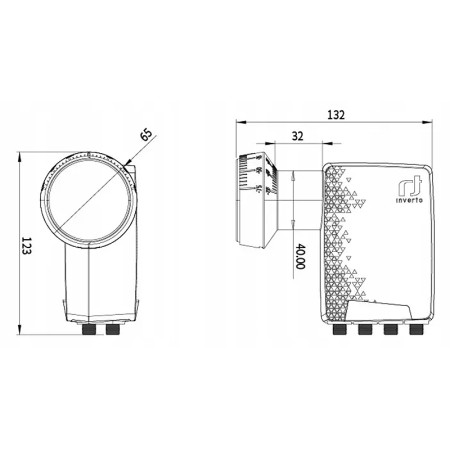 Konvertor LNB OCTO INVERTO Home Pro 40mm