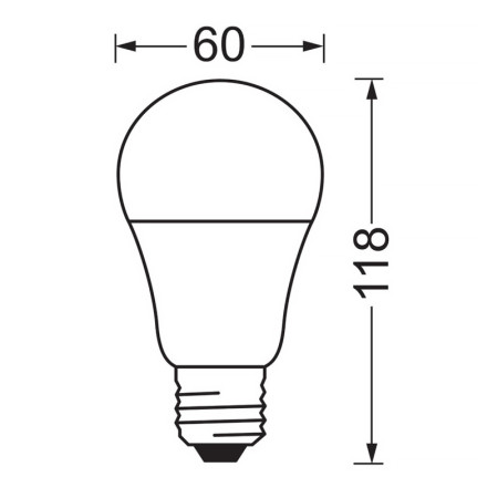 Žiarovka OSRAM LED VALUE CLA100 E27 13W/840 3balenie BASECLA100