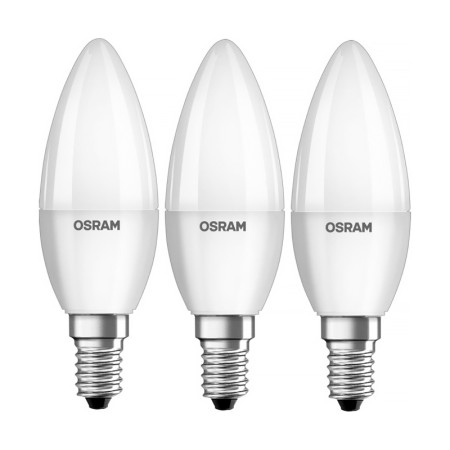 Žiarovka OSRAM LED VALUE CLB60 E14 7W/840 3balenie BASECLB60 sviečka