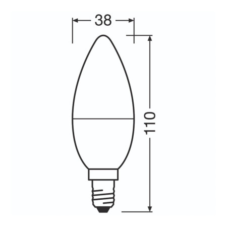 Žiarovka OSRAM LED VALUE CLB60 E14 7W/840 3balenie BASECLB60 sviečka