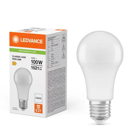 Žiarovka LEDVANCE LED CLA100 E27 13W/840 PMC