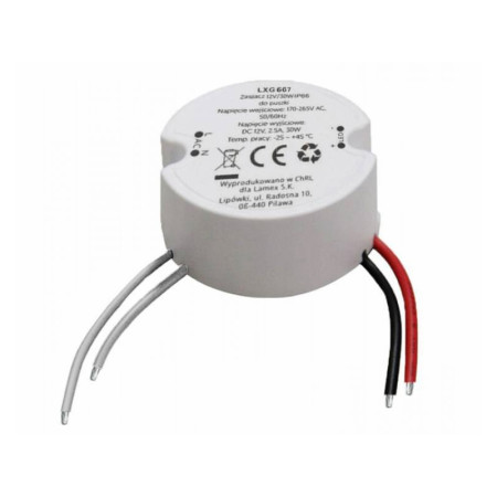 Adaptér ku LED pásu AC/DC 30W 24V do krabičky IP66