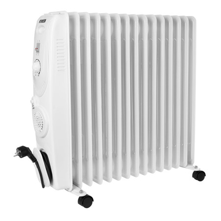 Ohrievač radiátor olejový+ventilátor 15 článkový 2500+400W NOVEEN OH1501