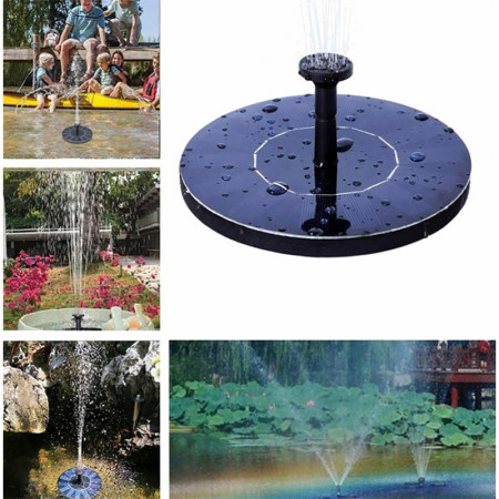 Fontána záhradná solárna SOLAR FOUNTAIN PUMP +4 nadstavce (SWF01)