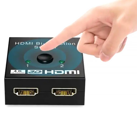 Obojsmerný prepínač HDMI BI-DIRECTION SWITCH 2/1 (rozbočovač HDMI a zlučovač HDMI)