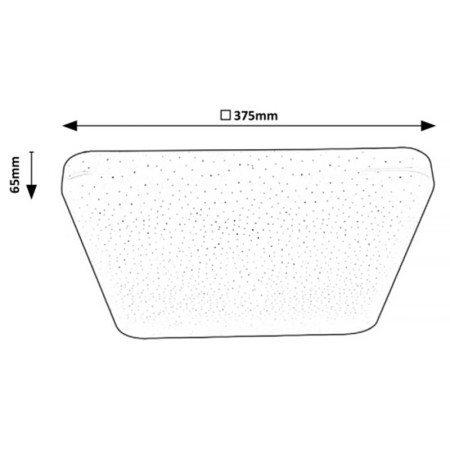 Stropnica LED 375x375mm 24w 4000K biela 1800lm RABALUX 3074 LUCAS